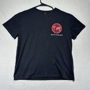 Rowme Men’s T Shirt Size S Black State Mind Worldwide Streetwear Short Sleeve